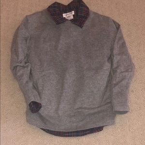 Toddler sweater and button up